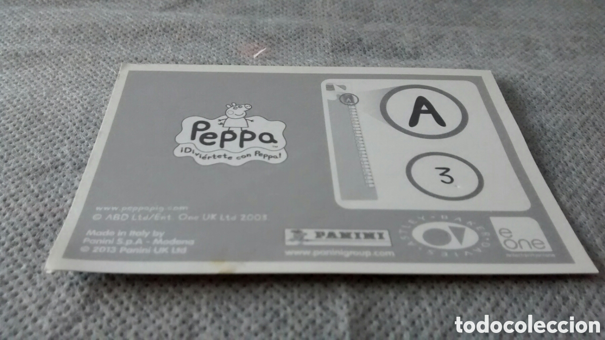 Coleccionismo cromos antiguos: PEPPA PANINI CROMO 3 - Foto 2