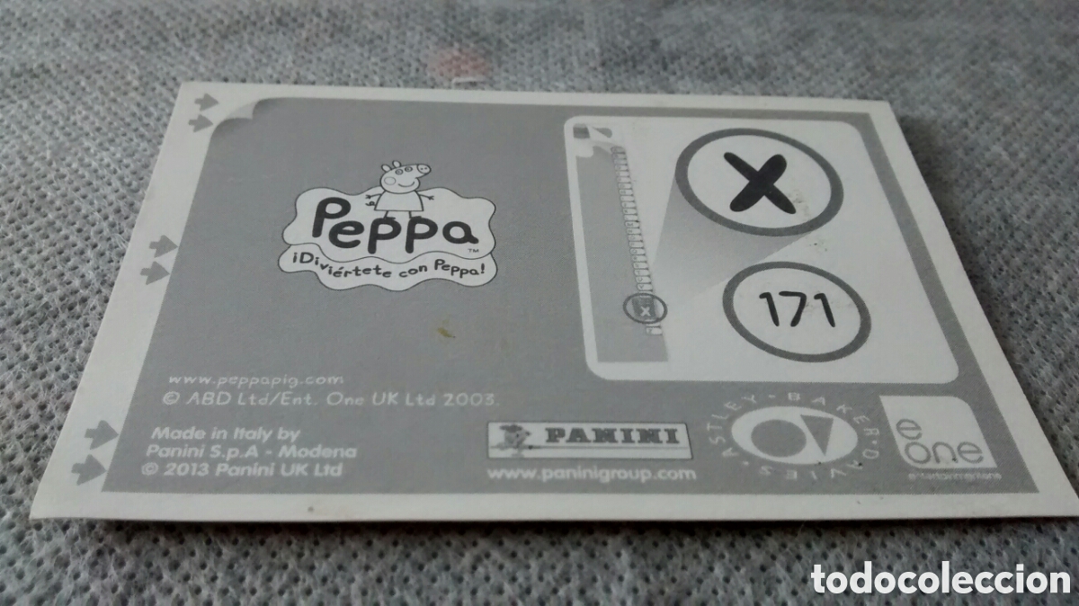 Coleccionismo cromos antiguos: PEPPA PANINI CROMO 171 - Foto 2