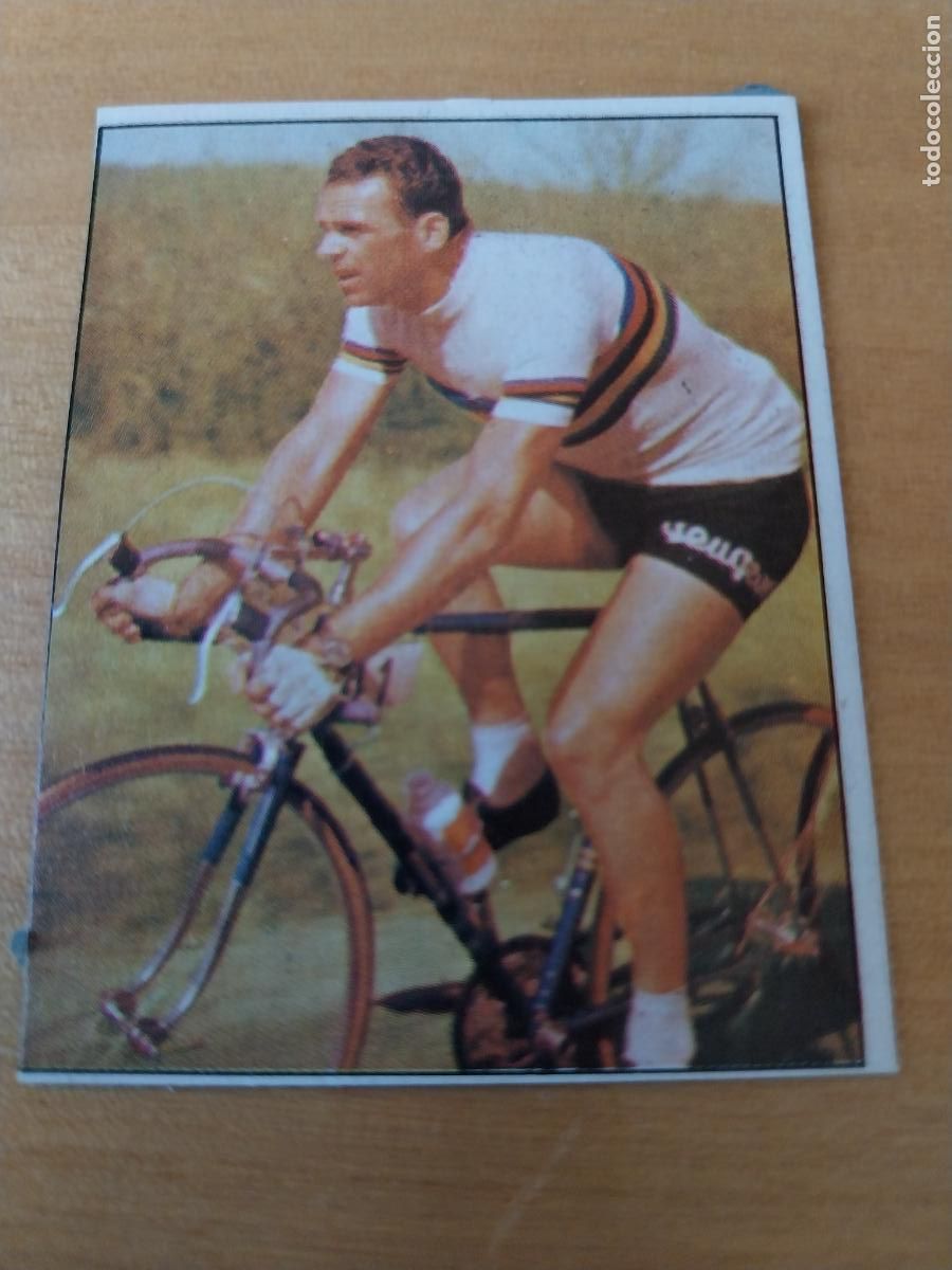 Coleccionismo Cromos antiguos: HUESO CICLISMO STEEMBERGEN 198 VUELTA 1984 ED MERCHANTE CROMO RECUPERADO PROMO CARAMELOS