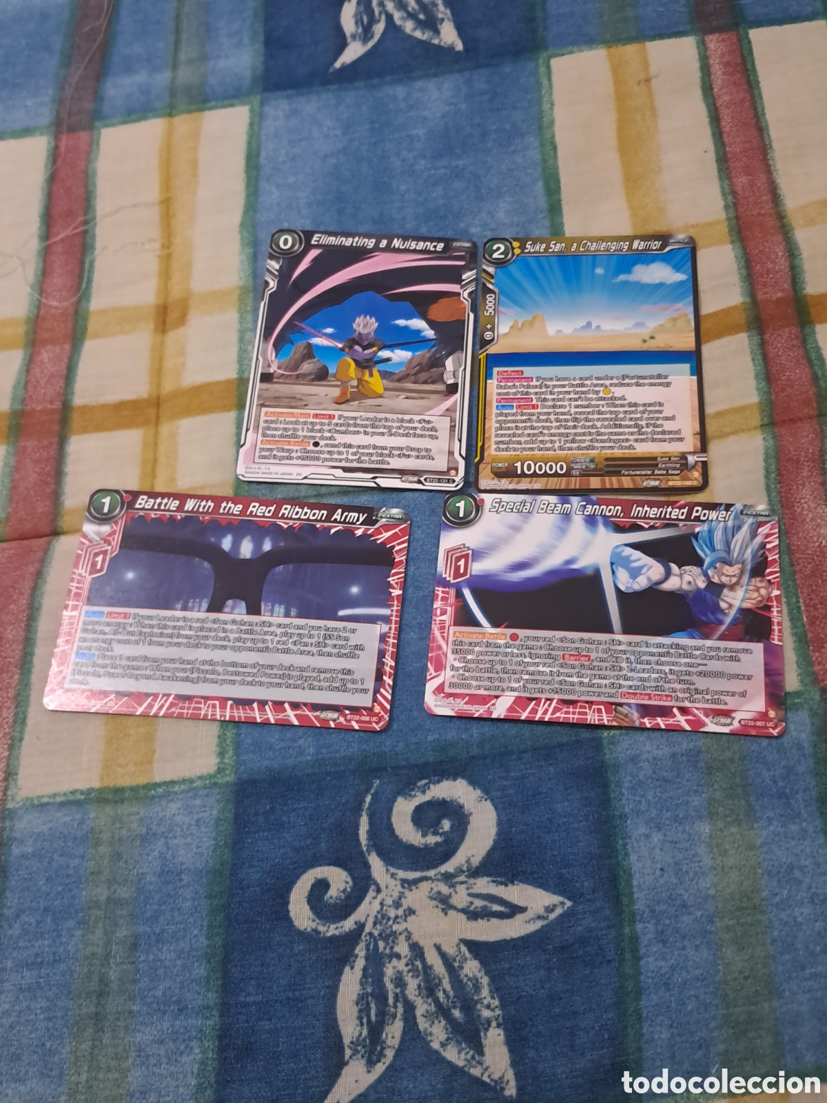 Coleccionismo cromos antiguos: 4 CARTAS DRAGON BALL - Foto 1