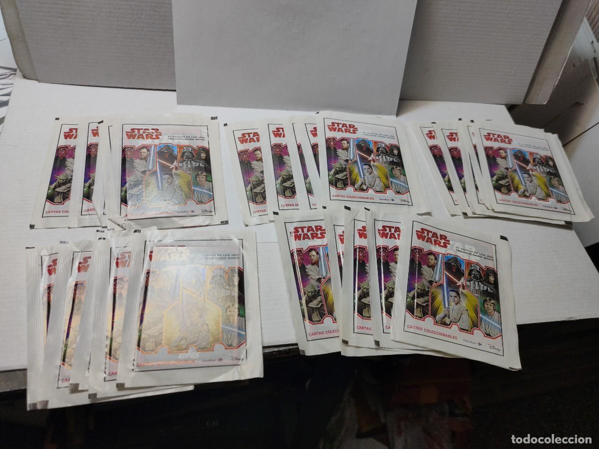 Coleccionismo cromos antiguos: Lote 25 sobres sin abrir - STAR WARS - CARREFOUR 2020 - Foto 1