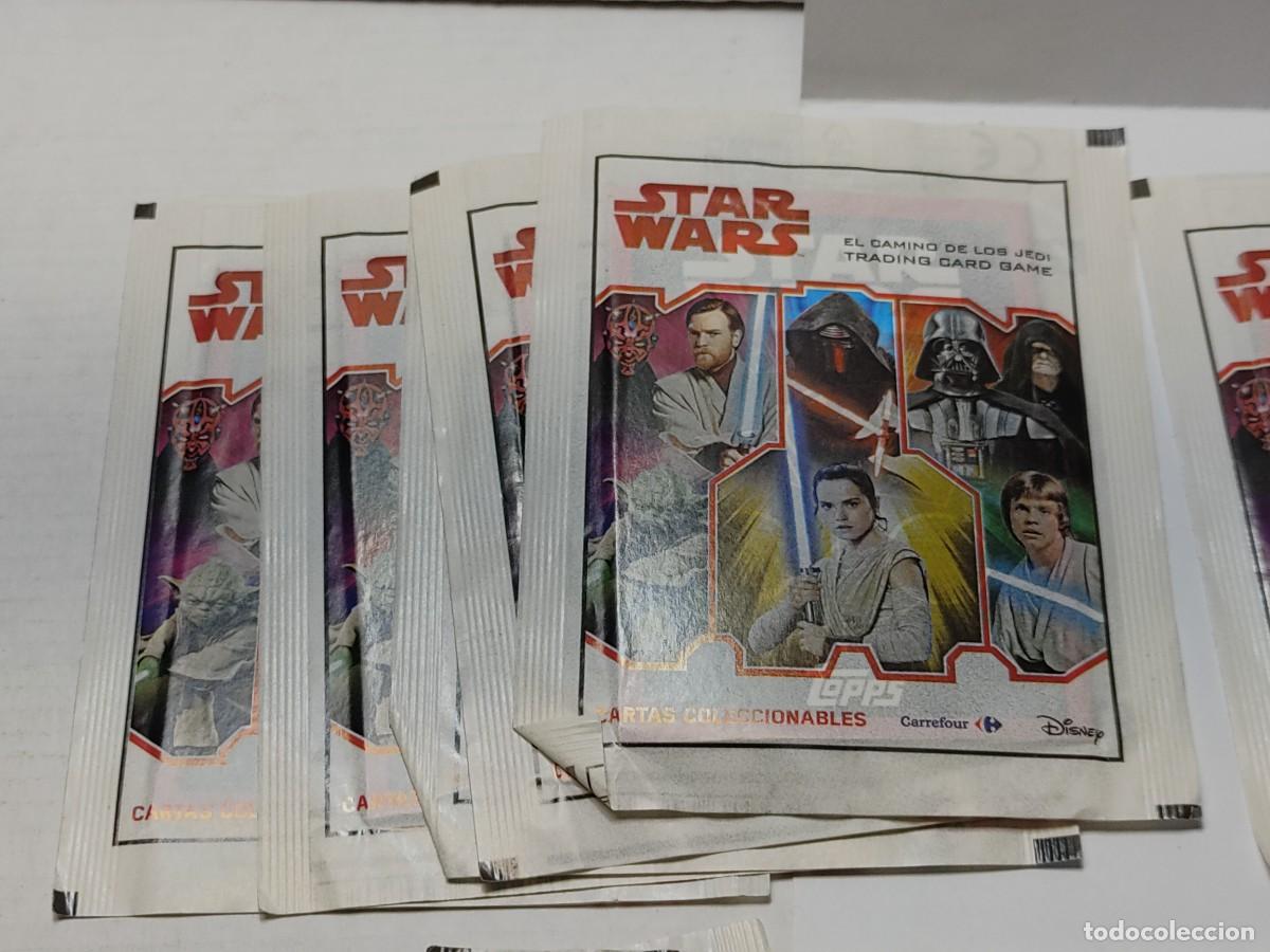 Coleccionismo cromos antiguos: Lote 25 sobres sin abrir - STAR WARS - CARREFOUR 2020 - Foto 2