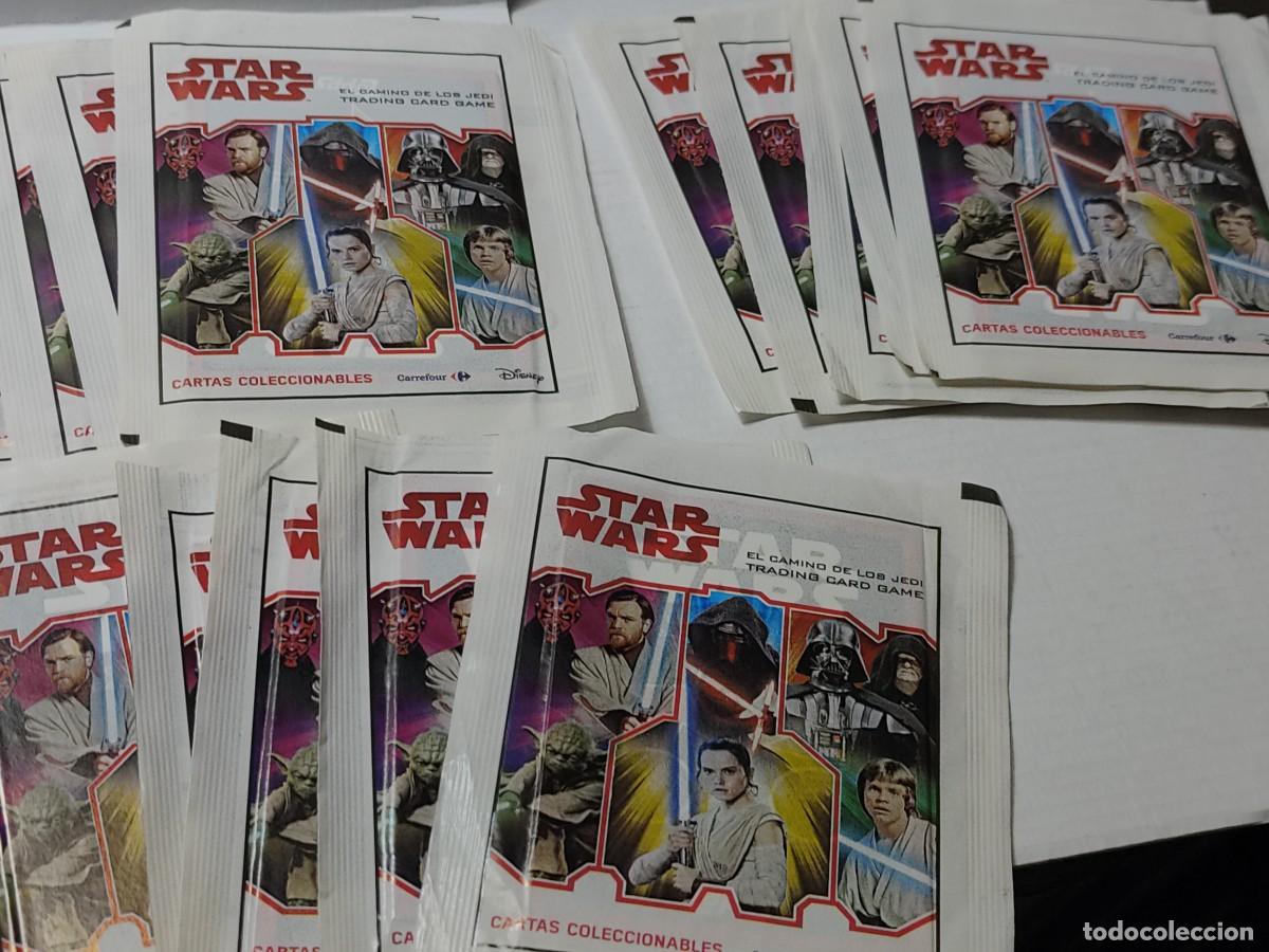 Coleccionismo cromos antiguos: Lote 25 sobres sin abrir - STAR WARS - CARREFOUR 2020 - Foto 3