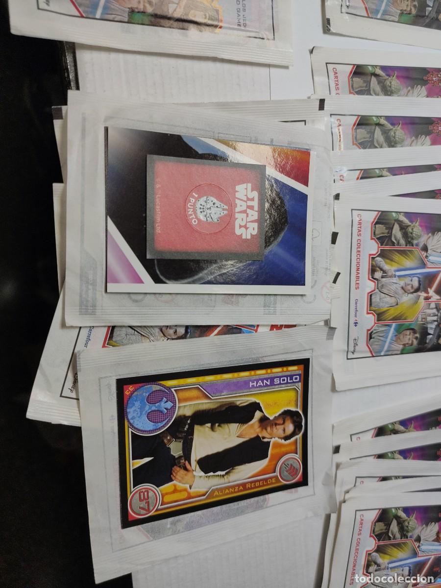 Coleccionismo cromos antiguos: Lote 25 sobres sin abrir - STAR WARS - CARREFOUR 2020 - Foto 4