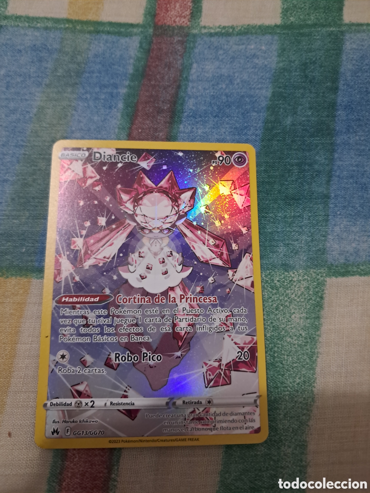 Coleccionismo cromos antiguos: CARTA POKEMON DIANCIE - Foto 1