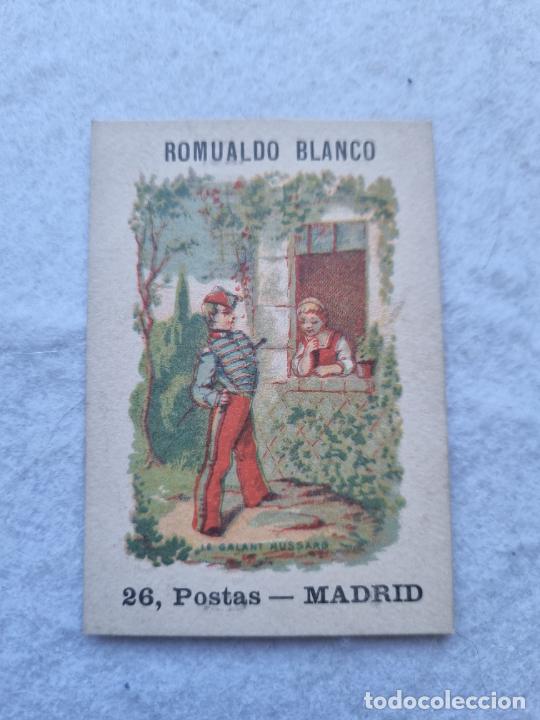 Coleccionismo cromos antiguos: ROMUALDO BLANCO S.XIX CROMO 5.5 X 8 CM MADRD
