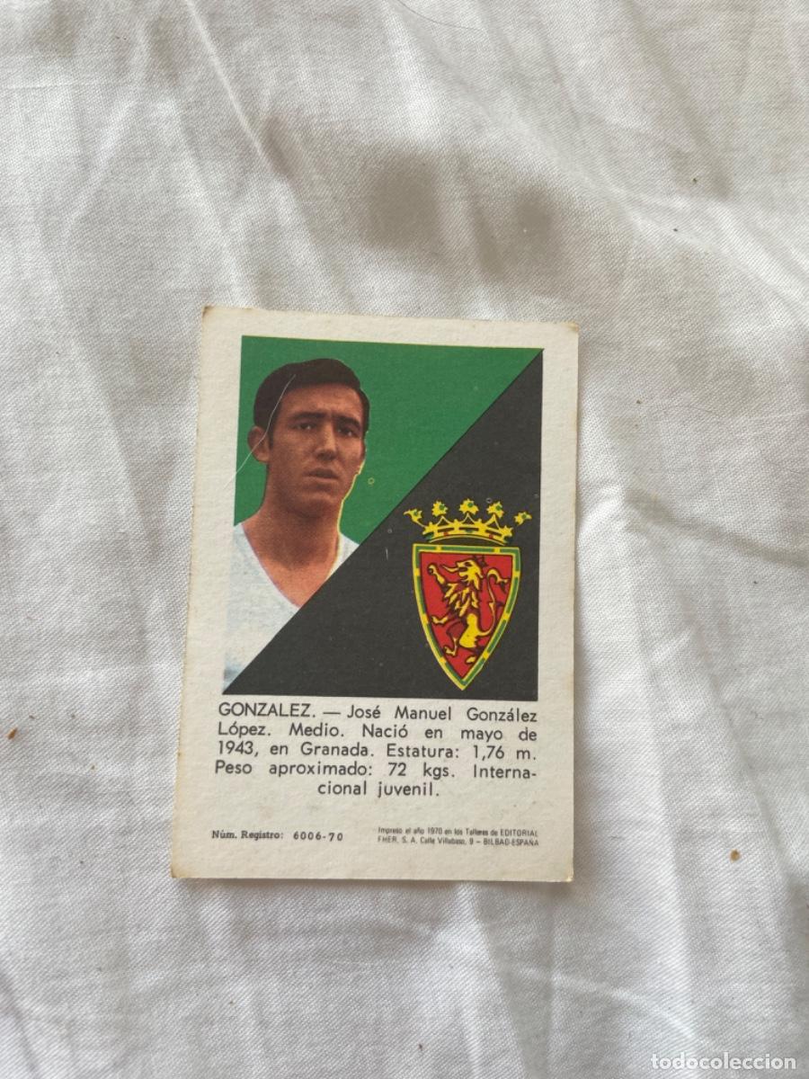 Coleccionismo cromos antiguos: Gonzalez - Foto 2
