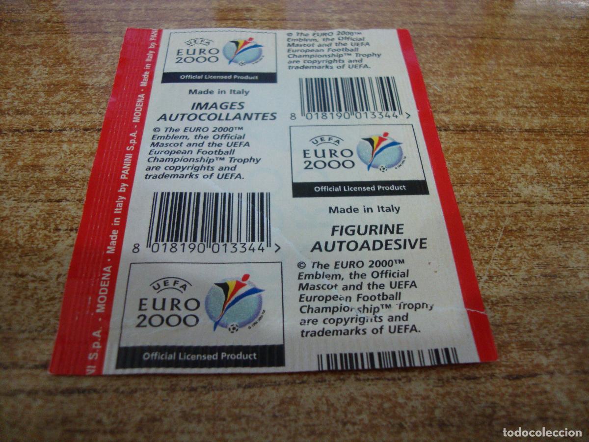 Coleccionismo cromos antiguos: SOBRE DE CROMOS VACIO UEFA EURO 2000 PANINI - Foto 2