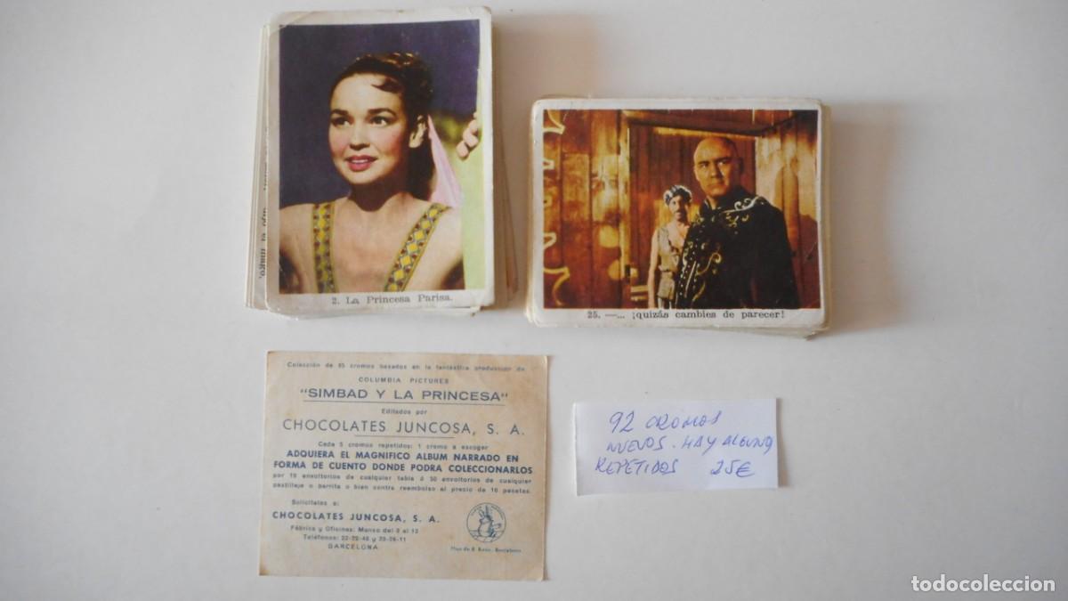 Coleccionismo cromos antiguos: SIMBAD Y LA PRINCESA 92 CROMOS NUEVOS (CHOCOLATES JUNCOSA) - Foto 1