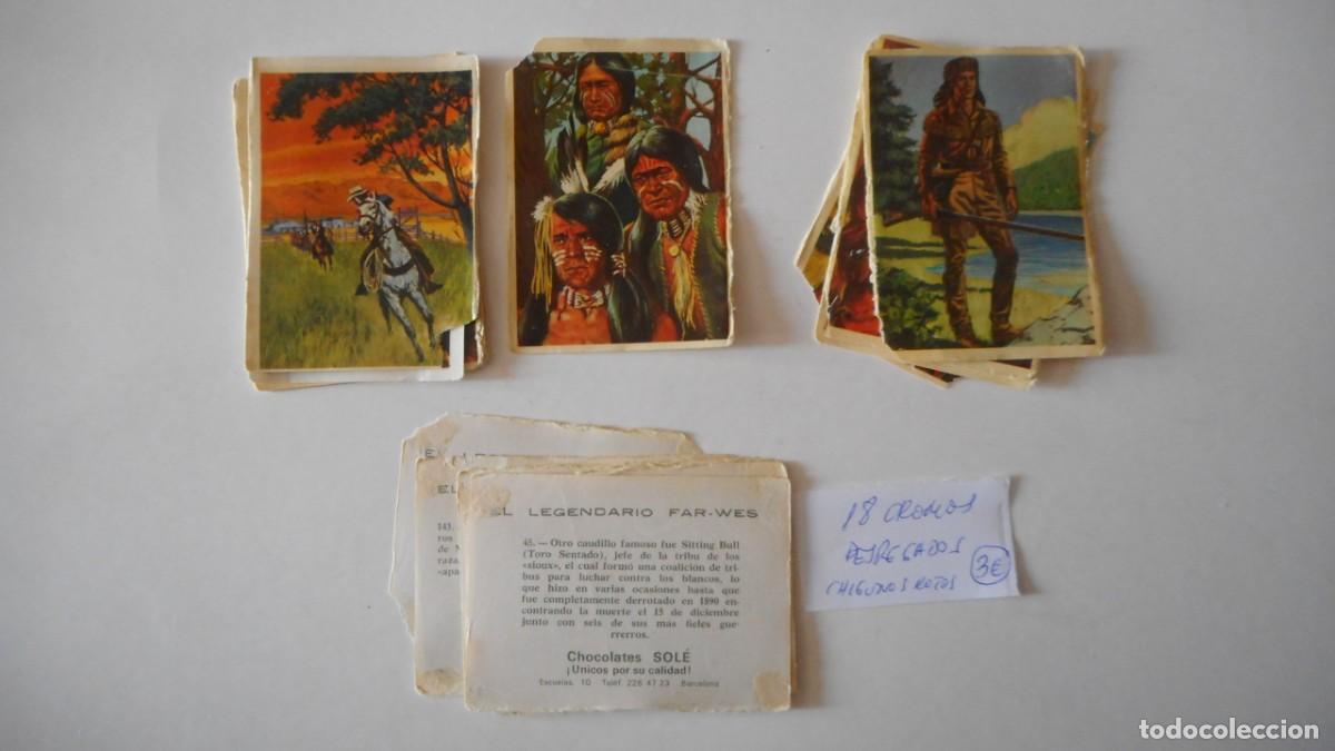 Collezionismo Figurine antiche: EL LEGENDARIO FAR WEST. 18 CROMOS DESPEGADOS