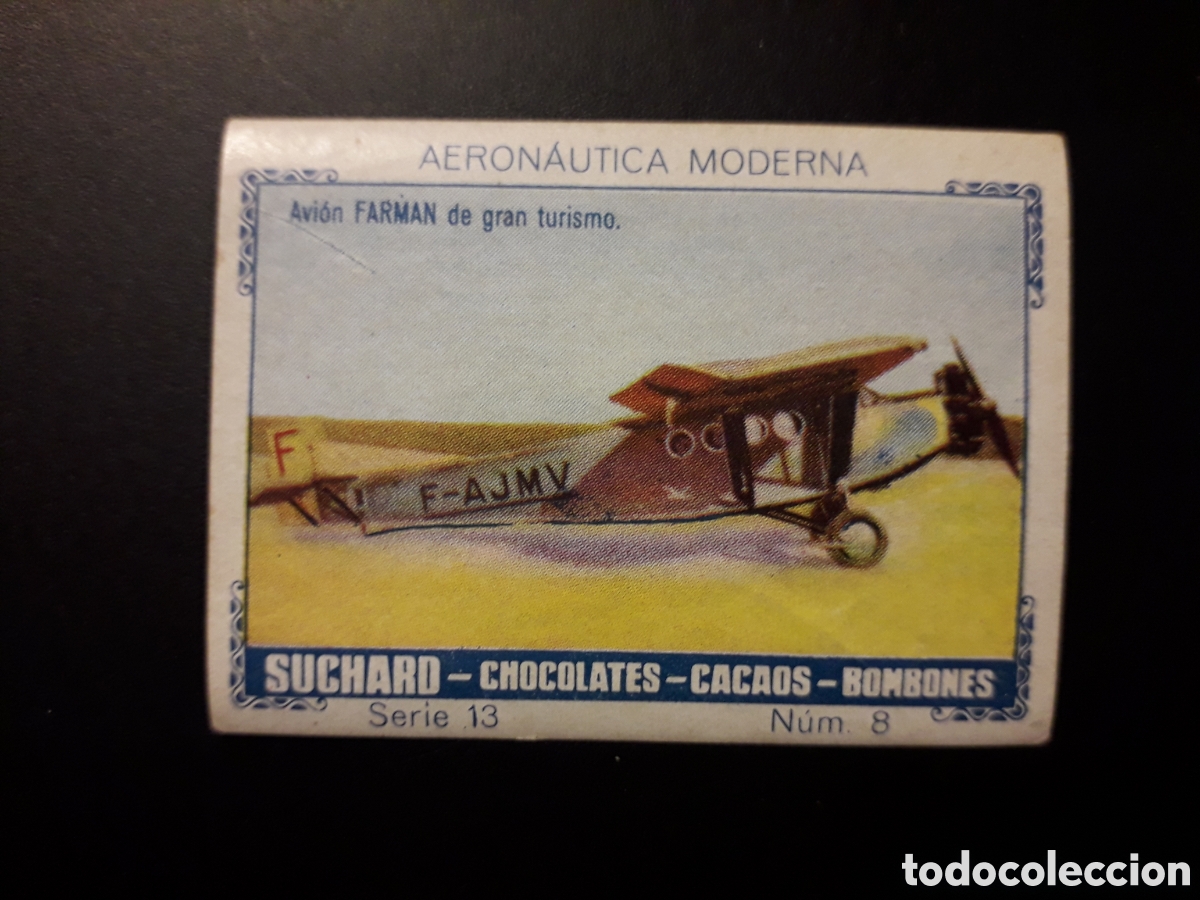 Colecionismo Cromos antigos: AVIONES, AERON&Aacute;UTICA MODERNA SERIE 12 N&deg; 8 ALBUM AZUL SUCHARD 1932 SIN PEGAR. PEDIDO M&Iacute;NIMO 3&euro;