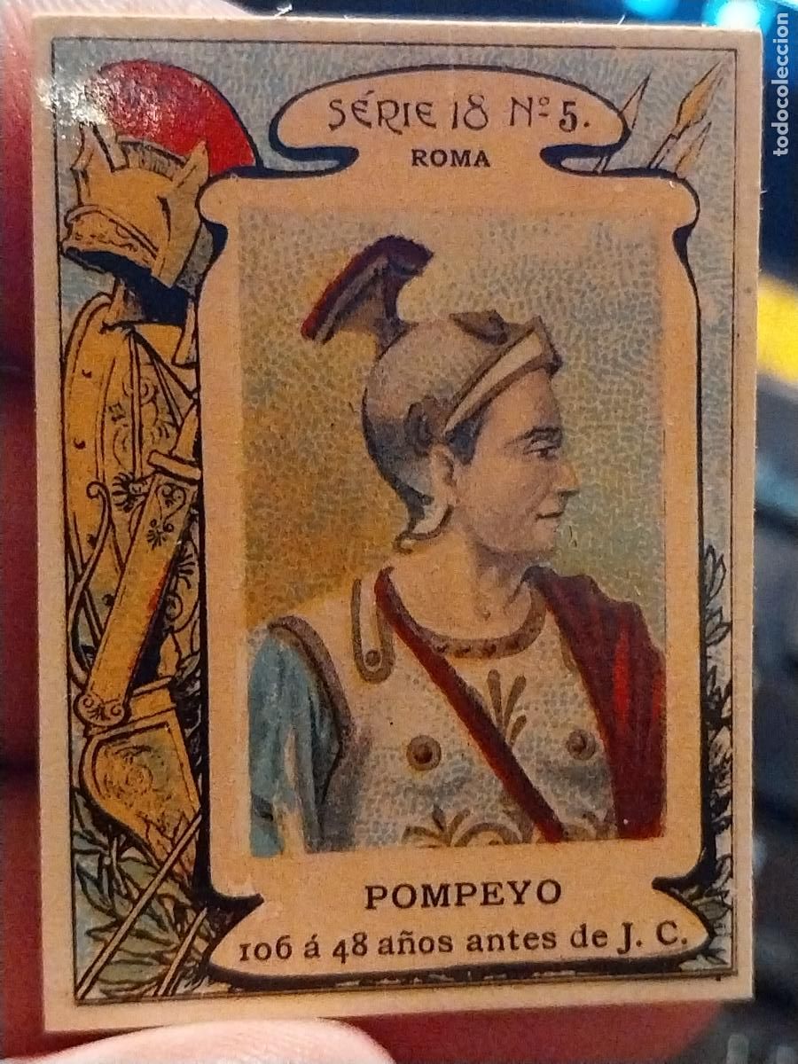 Coleccionismo cromos antiguos: POMPEYO ROMA FOTOTIPIA SERIE 18 # 5 MIDE 4,3 X 3,3CM