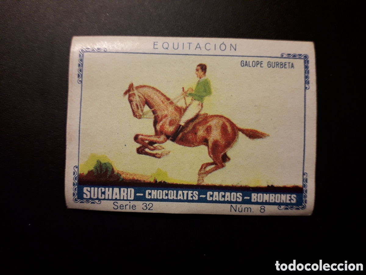 Colecionismo Cromos antigos: EQUITACI&Oacute;N SERIE 32 N&deg; 8 ALBUM AZUL SUCHARD 1932 SIN PEGAR. PEDIDO M&Iacute;NIMO 3&euro;