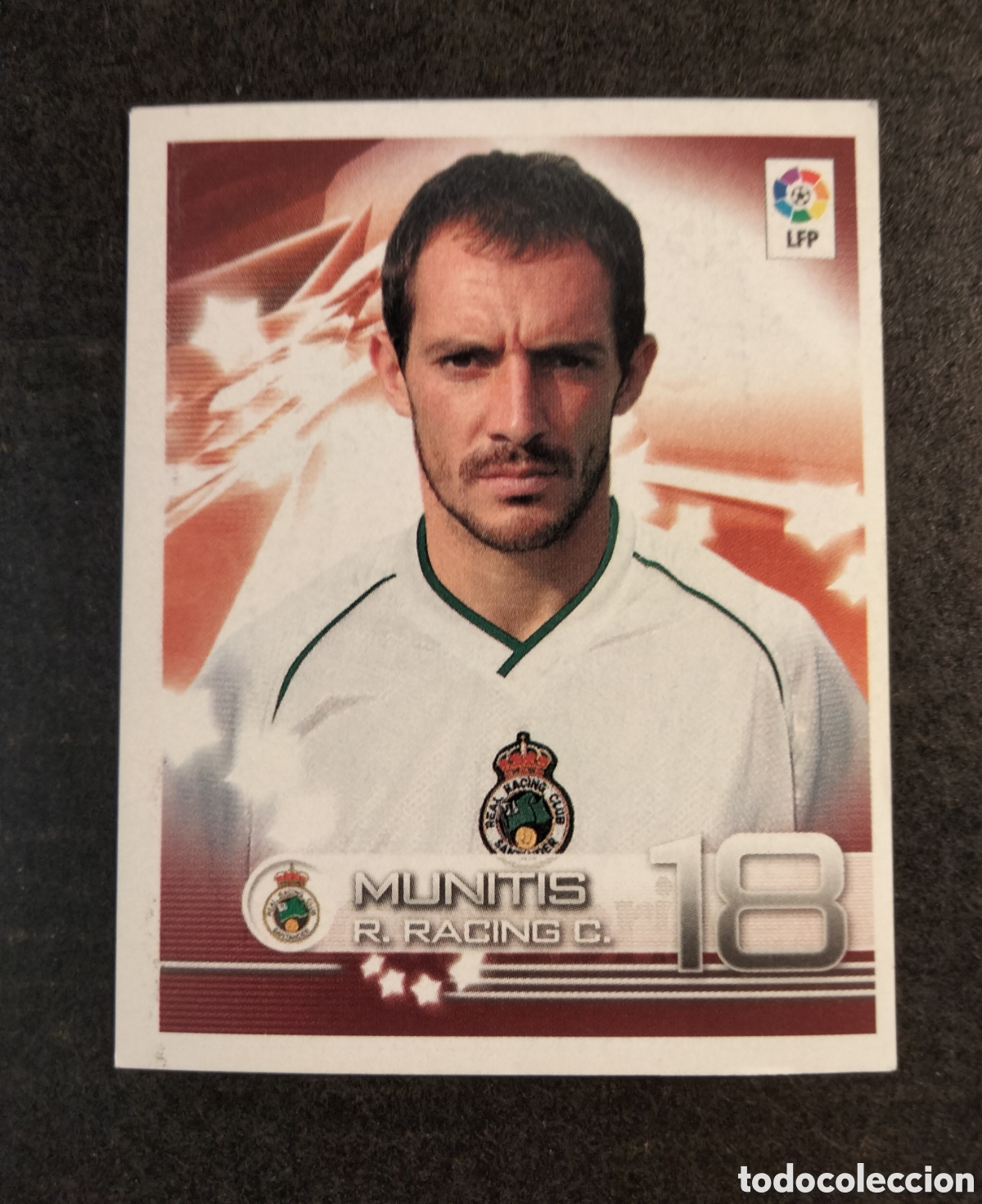 Collectionnisme Cartes &agrave; collectionner anciennes: MUNITIS # 265 RACING DE SANTANDER SUPERLIGA DE ESTRELLAS PANINI 2002/03 NUEVO SIN PEGAR