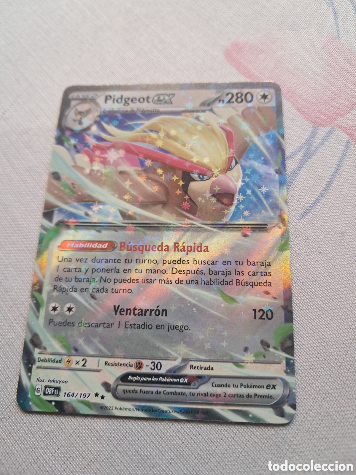 Coleccionismo cromos antiguos: POKEMON PIDGEOT 164/197 - Foto 1