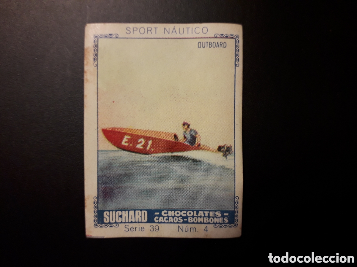 Colecionismo Cromos antigos: DEPORTES N&Aacute;UTICOS SERIE 39 N&deg; 4 ALBUM AZUL SUCHARD 1932 SIN PEGAR. PEDIDO M&Iacute;NIMO 3&euro;