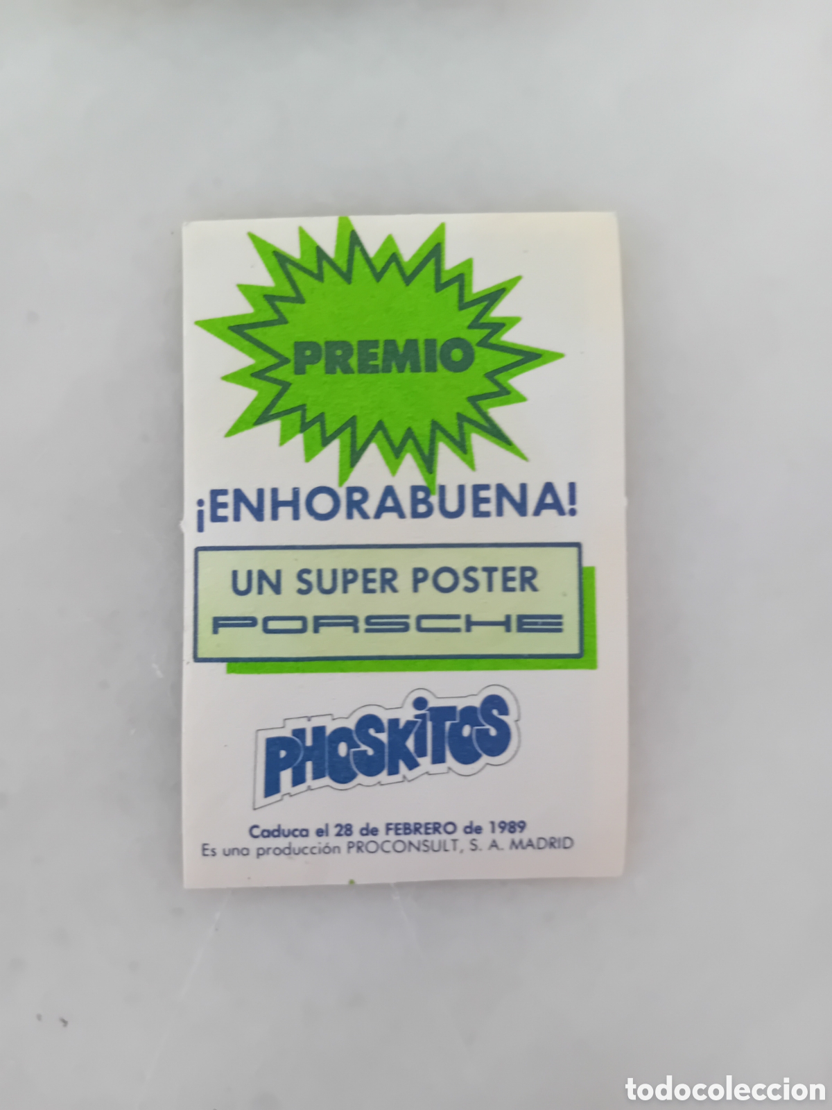 Coleccionismo cromos antiguos: cromo phoskitos porsche f&oacute;rmula 1 premio - Foto 2