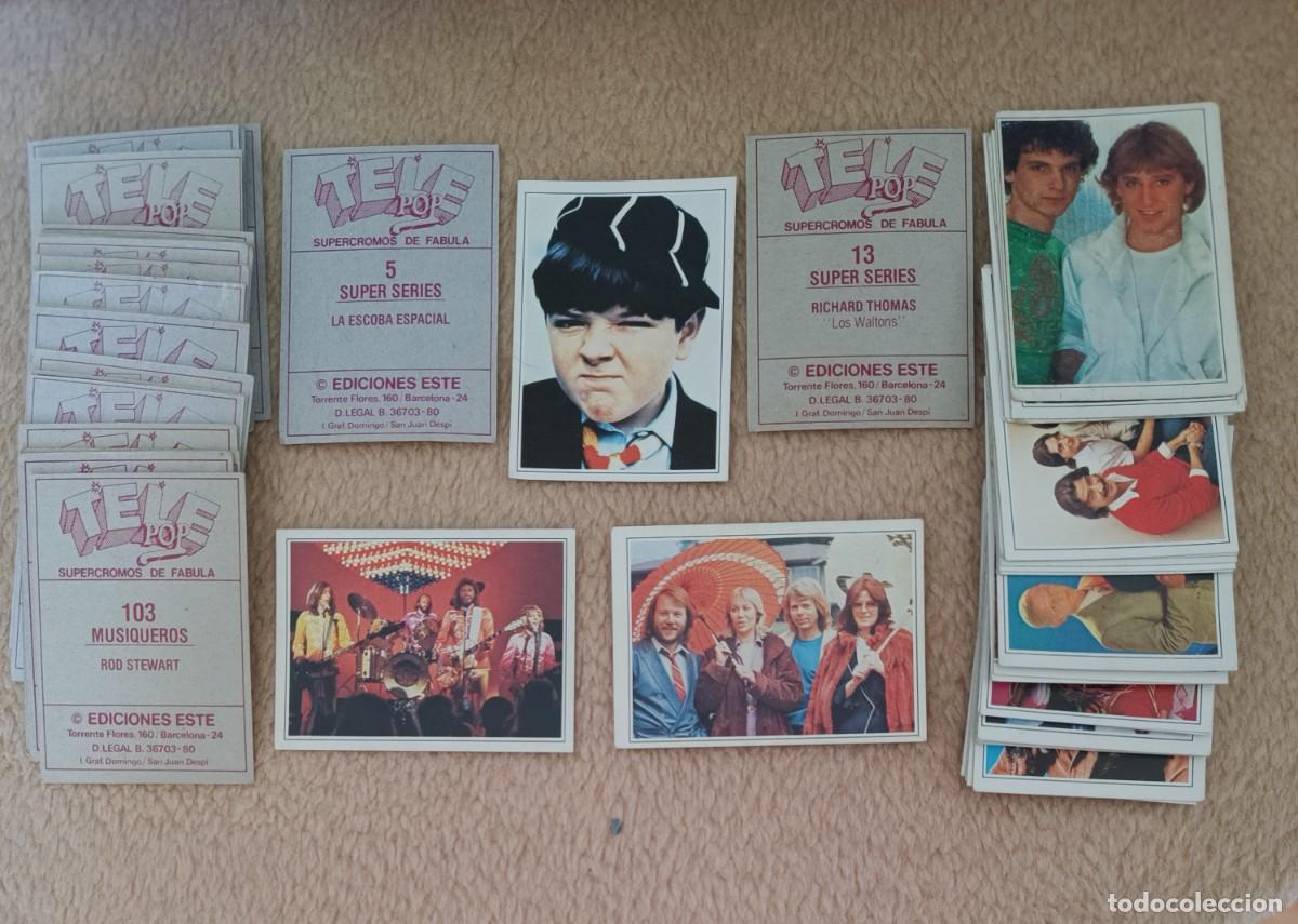 Coleccionismo cromos antiguos: TELEPOP 1980 . LOTE DE 67 CROMOS SIN REPETIR , NUNCA PEGADOS .