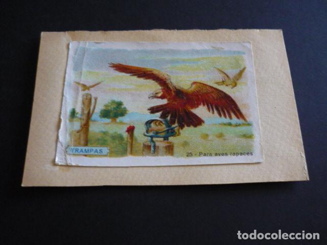 Sammeln alte Sammelbilder: CROMO A&Ntilde;OS 20 30 TRAMPA PARA AVES RAPACES