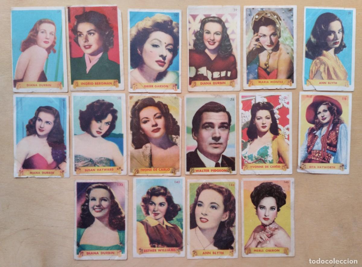 Coleccionismo cromos antiguos: Lote de cromos antiguos de actrices y actores - Foto 1