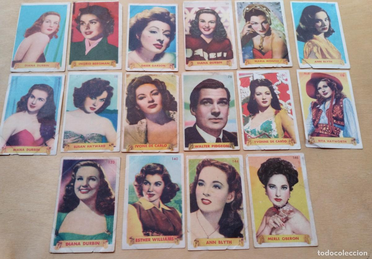 Coleccionismo cromos antiguos: Lote de cromos antiguos de actrices y actores - Foto 2