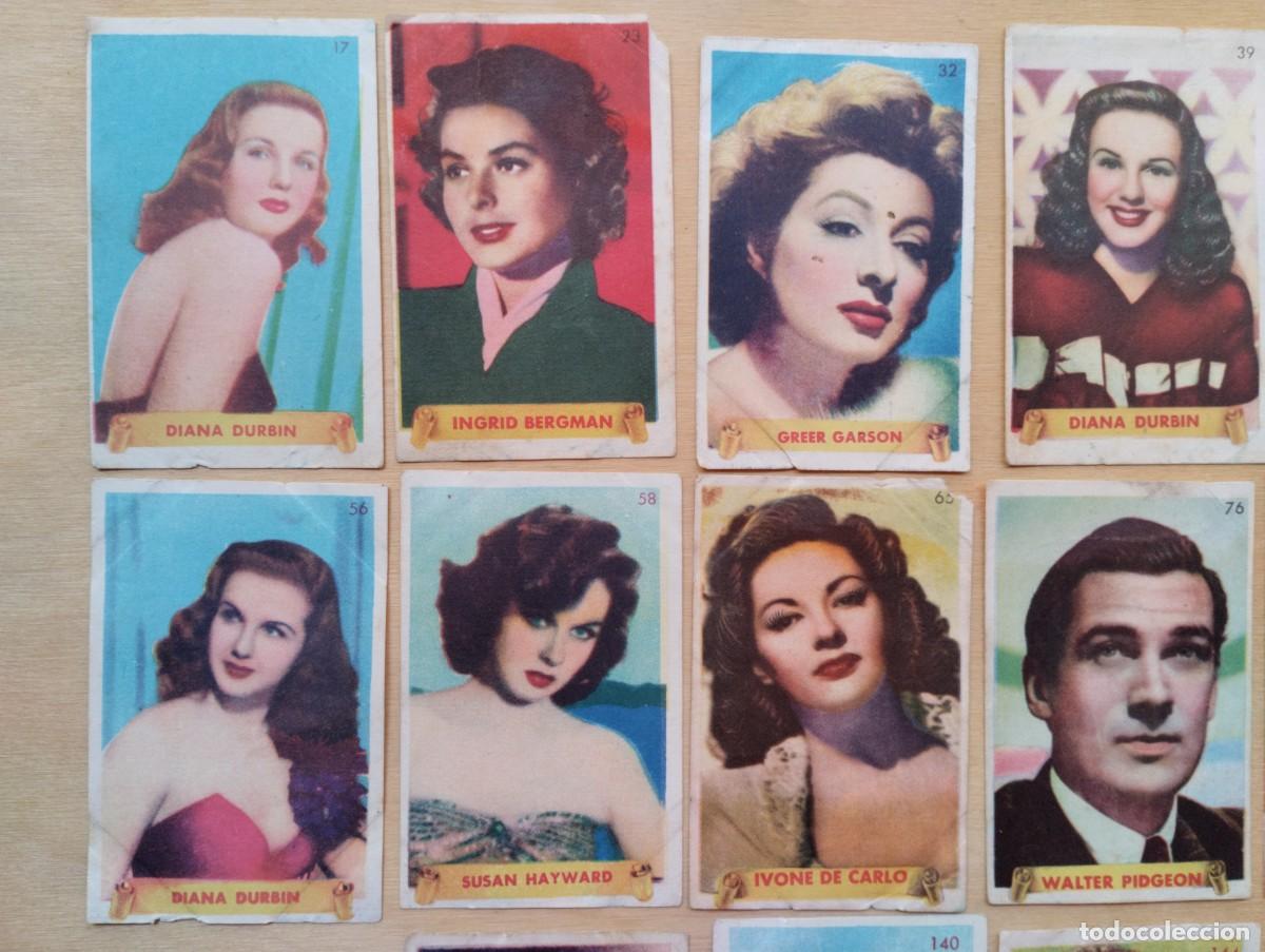 Coleccionismo cromos antiguos: Lote de cromos antiguos de actrices y actores - Foto 3