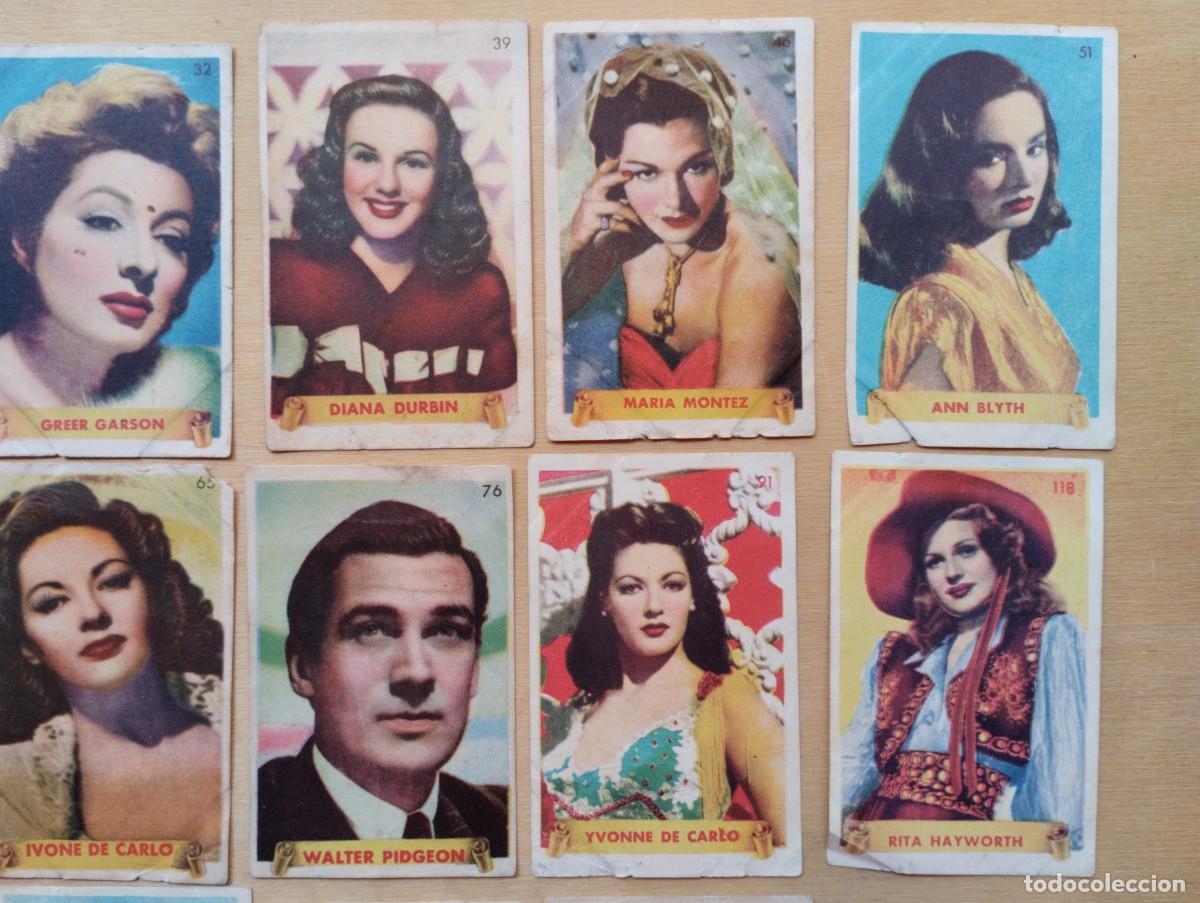 Coleccionismo cromos antiguos: Lote de cromos antiguos de actrices y actores - Foto 4