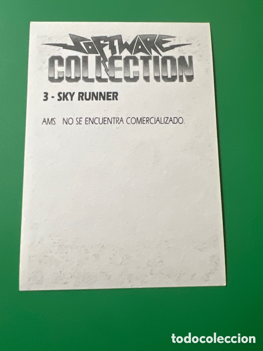 Coleccionismo cromos antiguos: C107. CROMO SOFTWARE COLLECTION 3 SKY RUNNER - Foto 2