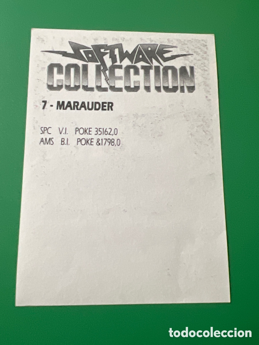 Coleccionismo cromos antiguos: C3196. SOFTWARE COLLECTION 7 MARAUDER - Foto 2