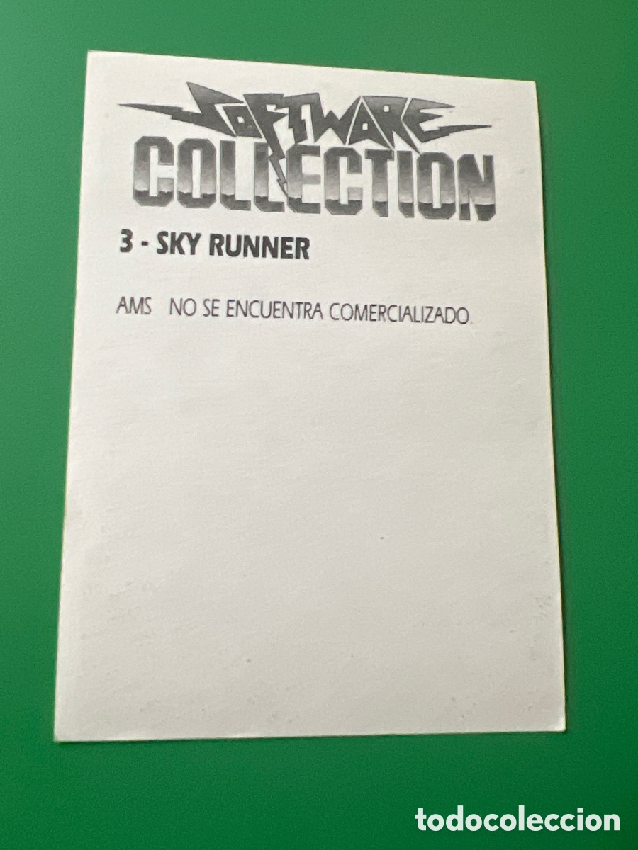 Coleccionismo cromos antiguos: C3198. CROMO SOFTWARE COLLECTION 3 SKY RUNNER - Foto 2