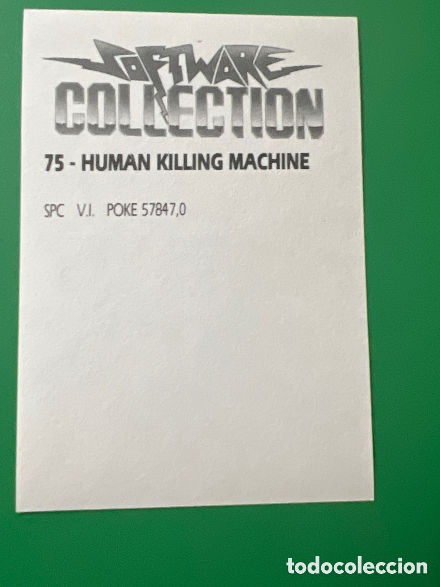 Coleccionismo cromos antiguos: C3282. Software Collection cromo numero 75 HKM Human Killing Machine - Foto 2