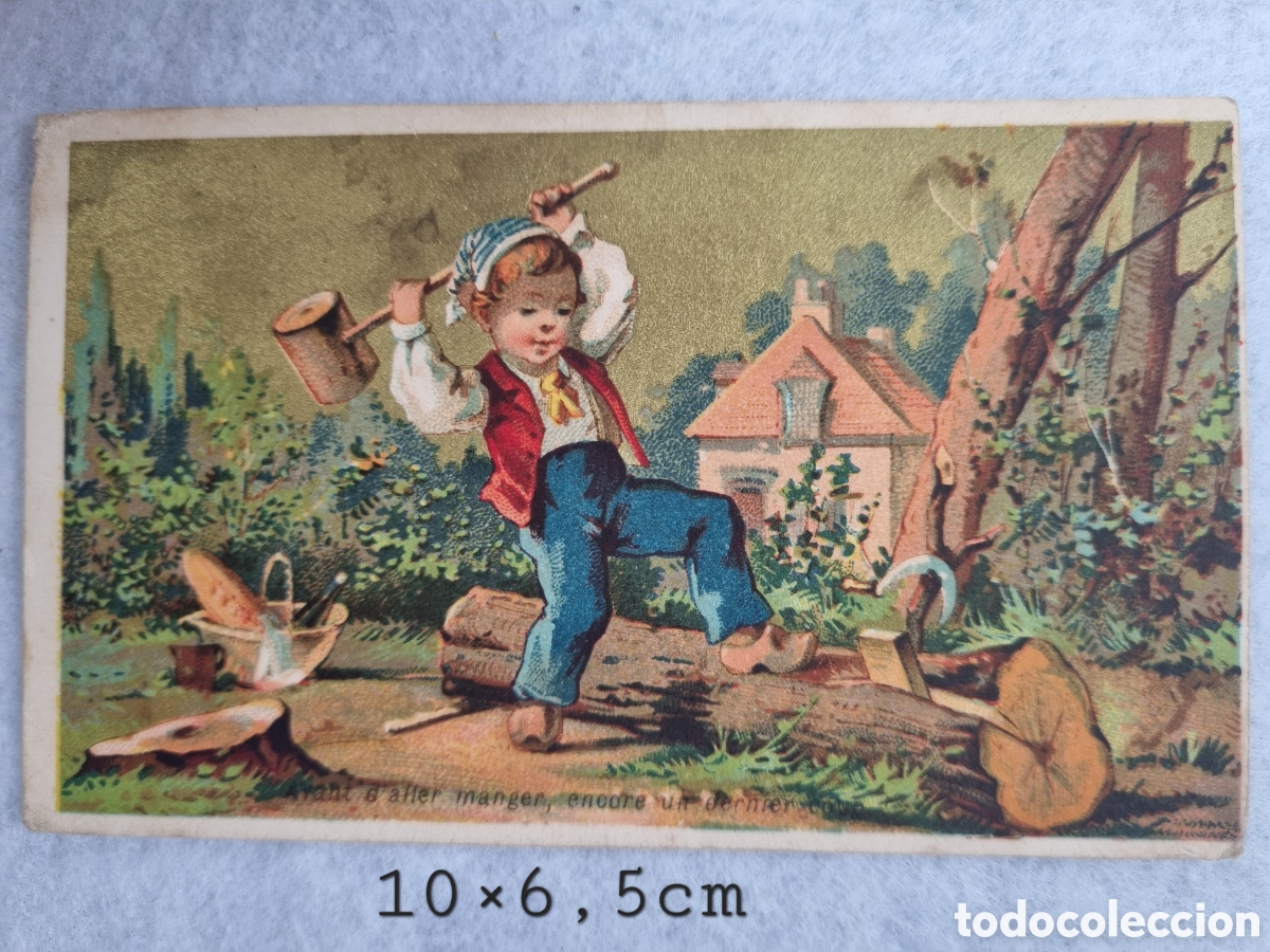 Coleccionismo cromos antiguos: Cromos chocolate 1880 1889 P1 - Foto 2