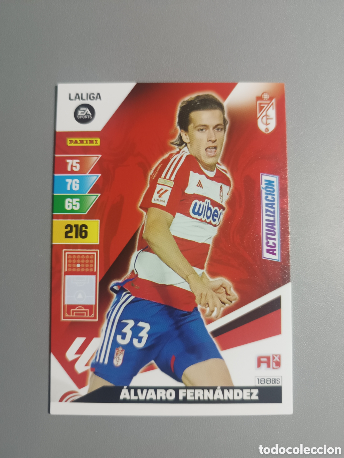 Coleccionismo Cromos antiguos: Alvaro Fern&aacute;ndez 188 Bis Actualizaci&oacute;n Granada - Adrenalyn 2023 2024 23 24