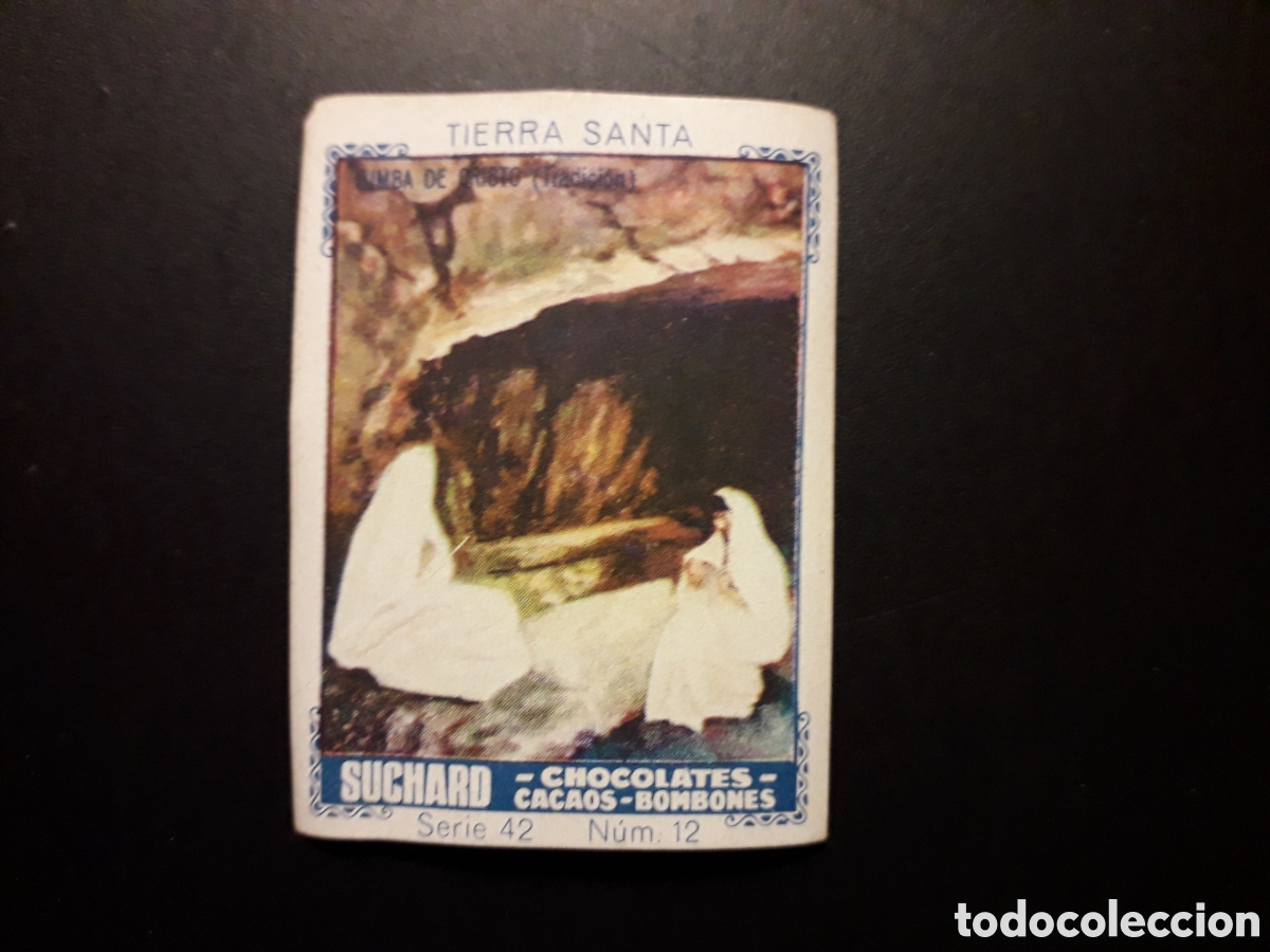 Collectable Antique Stickers: TIERRA SANTA SERIE 42 N&deg; 12 ALBUM AZUL SUCHARD 1932 SIN PEGAR. PEDIDO M&Iacute;NIMO 3&euro;