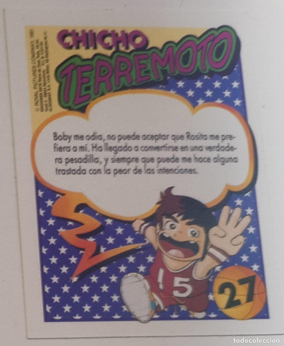 Coleccionismo cromos antiguos: CHICHO TERREMOTO N&ordm;27 BOBY EDICIONES ESTE 1991 - Foto 2