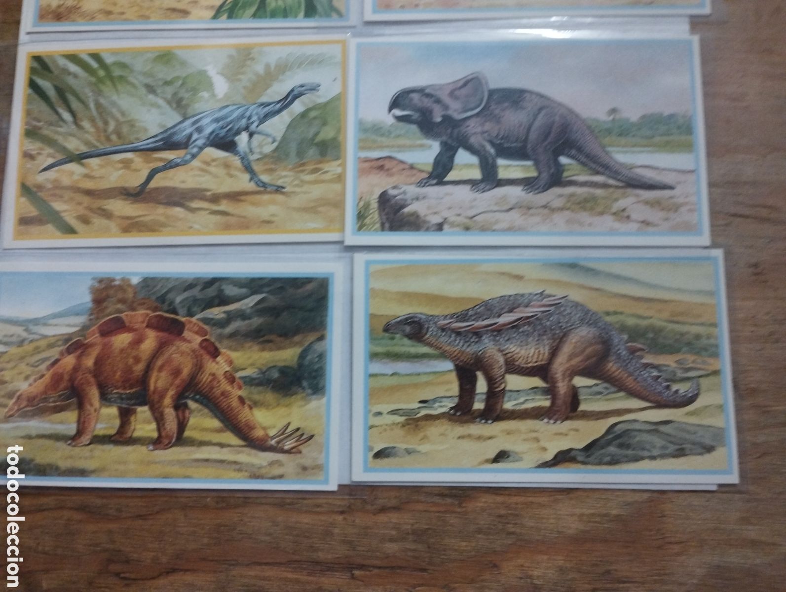 Coleccionismo cromos antiguos: Lote de 8 cromos DINOSAURIOS COME SAURIOS - Foto 2