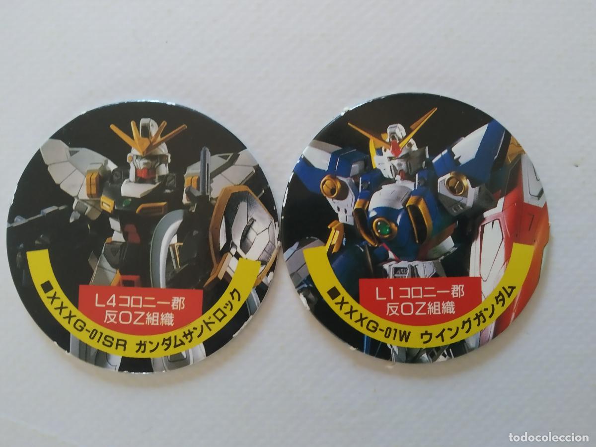 Collectionnisme Cartes &agrave; collectionner anciennes: LOTE 2 TAZOS / CAPS GUNDAMWING DISKJACK - JAPONESES - MENKOS (147C)