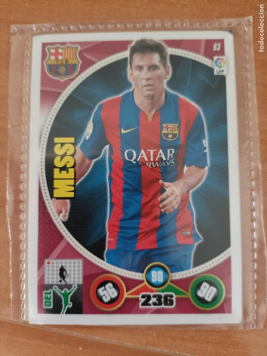 Coleccionismo cromos antiguos: messi adrenalyn 14 15 - Foto 1