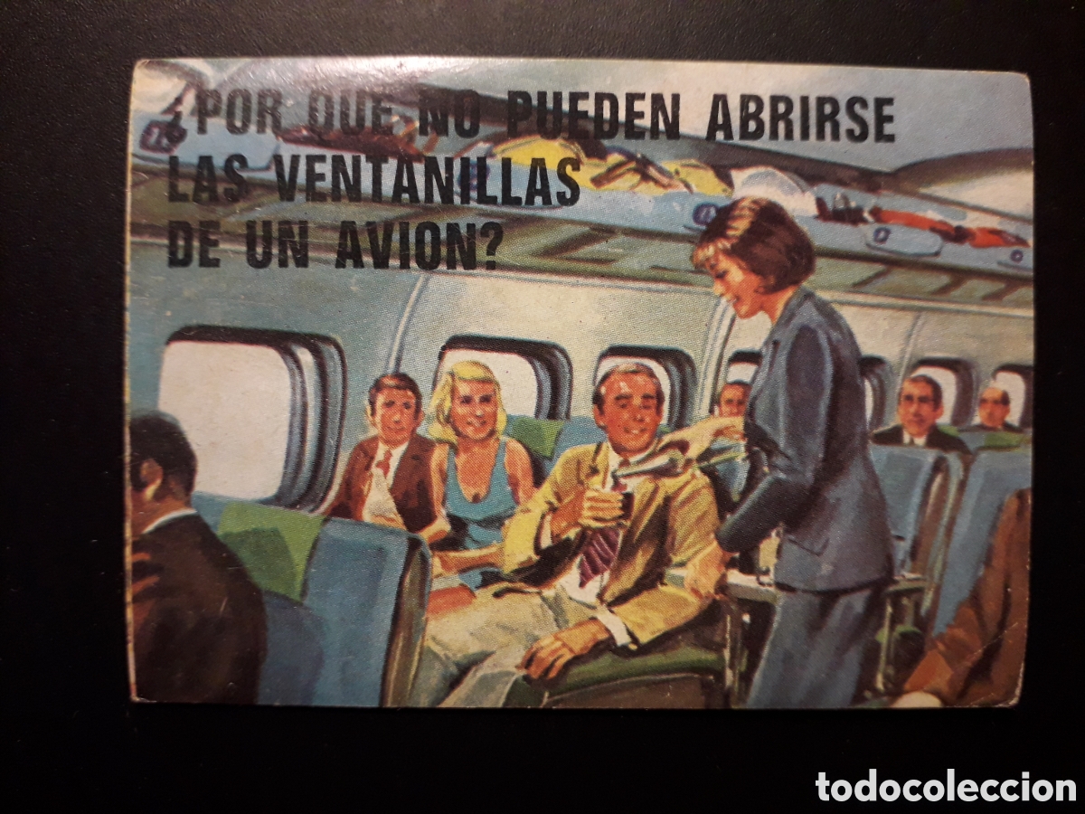 Collectable Antique Stickers: VENTANILLA DE AVI&Oacute;N, EL PORQU&Eacute; DE LAS COSAS 3 BIMBO 1972 N&deg; 5 SIN PEGAR. PEDIDO M&Iacute;NIMO 3&euro;
