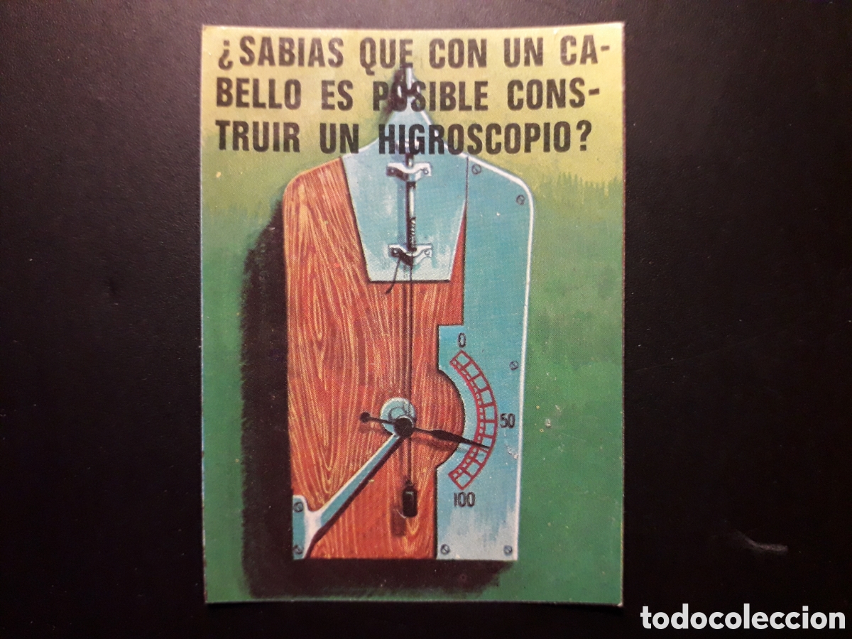 Collectable Antique Stickers: HIGROSCOPIO, EL PORQU&Eacute; DE LAS COSAS 3 BIMBO 1972 N&deg; 27 SIN PEGAR. PEDIDO M&Iacute;NIMO 3&euro;.
