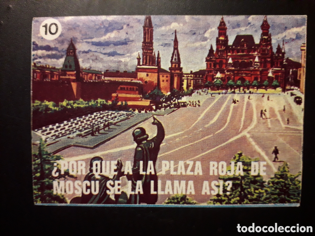 Collectable Antique Stickers: PLAZA ROJA DE MOSC&Uacute;, EL PORQU&Eacute; DE LAS COSAS 3 BIMBO 1972 N&deg; 35 SIN PEGAR. PEDIDO M&Iacute;NIMO 3&euro;
