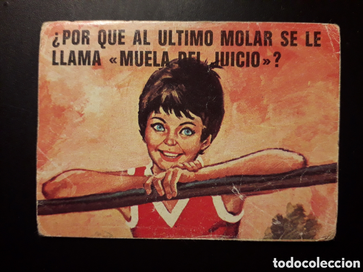 Collectable Antique Stickers: MUELA DEL JUICIO, EL PORQU&Eacute; DE LAS COSAS 3 BIMBO 1972 N&deg; 44 SIN PEGAR. PEDIDO M&Iacute;NIMO 3&euro;