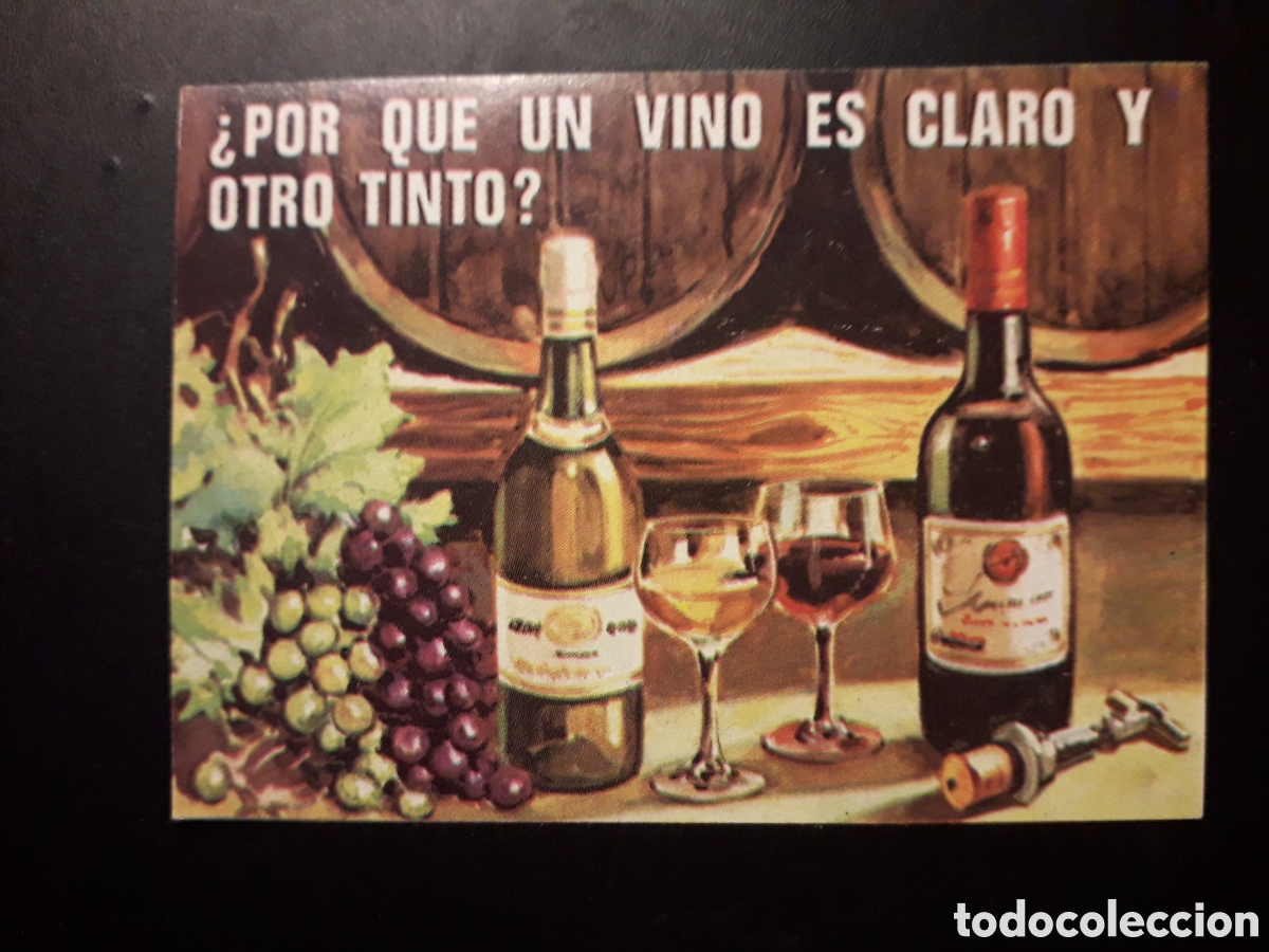 Collectable Antique Stickers: VINO, RACIMO DE UVAS EL PORQU&Eacute; DE LAS COSAS 3 BIMBO 1972 N&deg; 45 SIN PEGAR. PEDIDO M&Iacute;NIMO 3&euro;