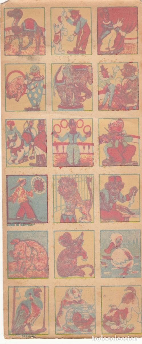 Coleccionismo cromos antiguos: 3 LAMINAS DE CROMOS SIN RECORTAR. - Foto 2