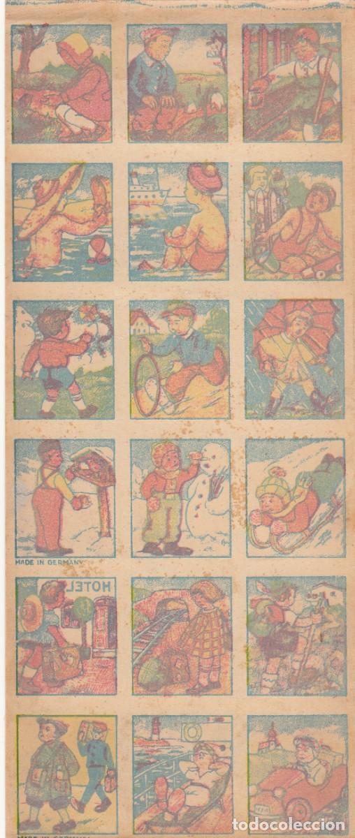 Coleccionismo cromos antiguos: 3 LAMINAS DE CROMOS SIN RECORTAR. - Foto 4