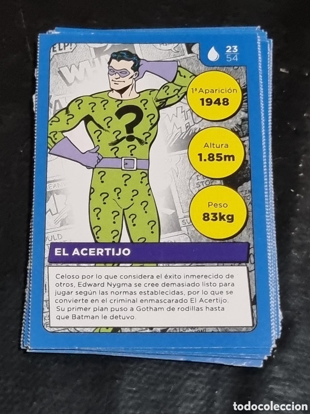 Coleccionismo cromos antiguos: 23 - CROMO EL ACERTIJO DC COMICS CARREFOUR - Foto 1