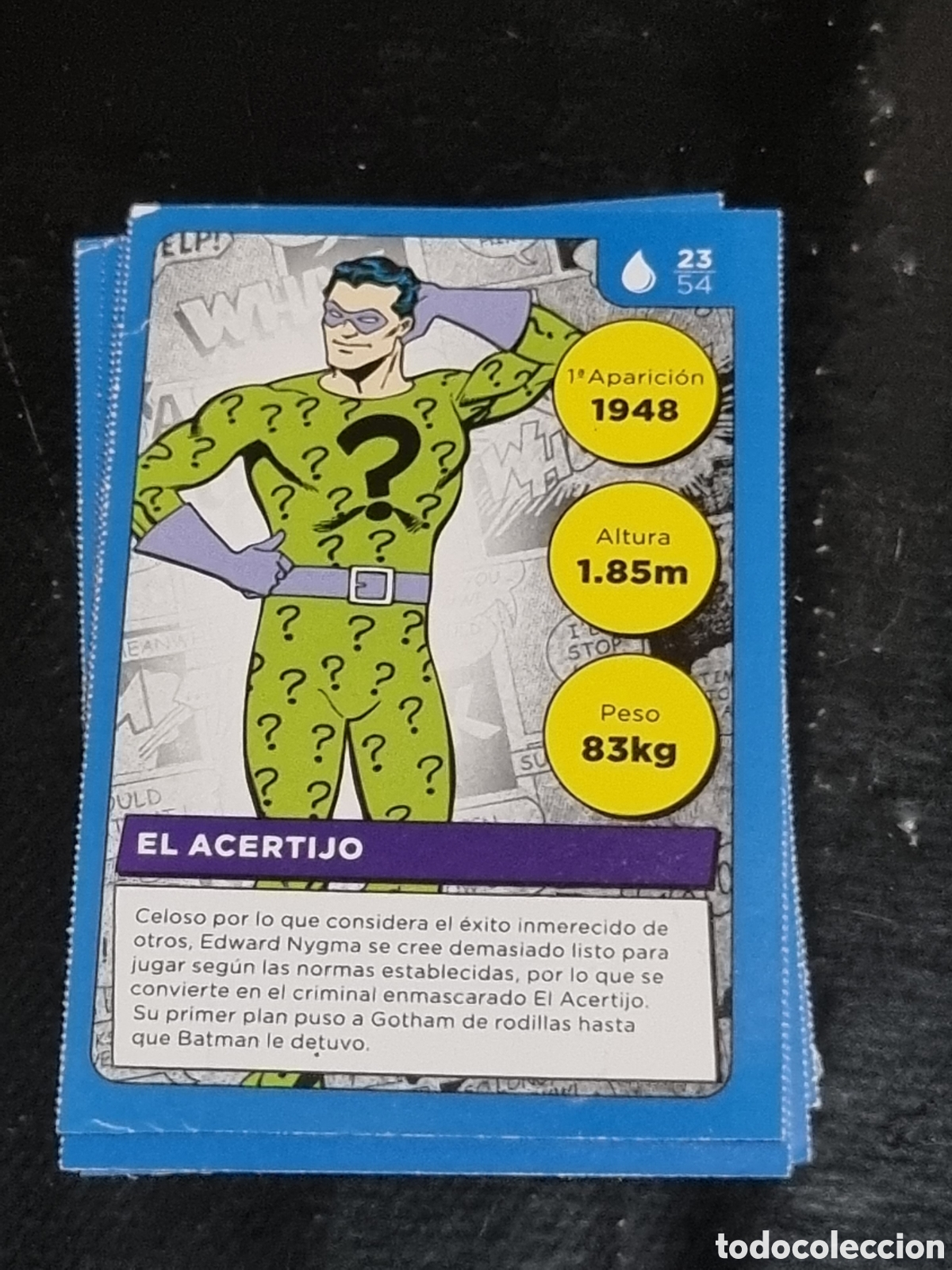 Coleccionismo cromos antiguos: 23 - CROMO EL ACERTIJO DC COMICS CARREFOUR - Foto 1