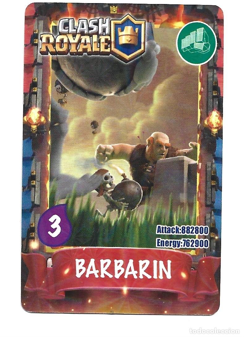 Coleccionismo cromos antiguos: CROMOS DE CLASH ROYALE N&ordm; 3 BARBARIN - Foto 1