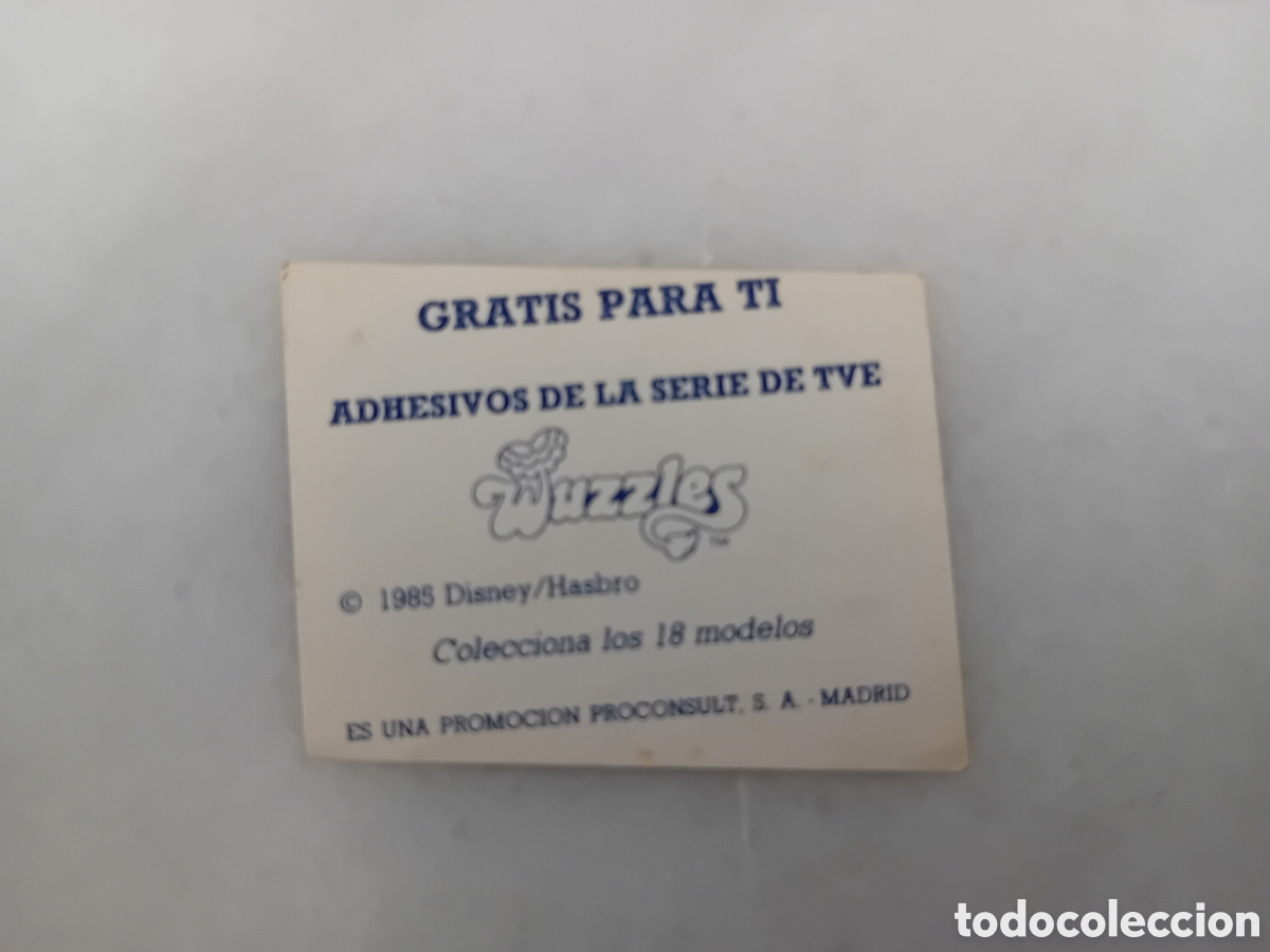 Coleccionismo cromos antiguos: cromo pegatina wuzzles phoskitos - Foto 2