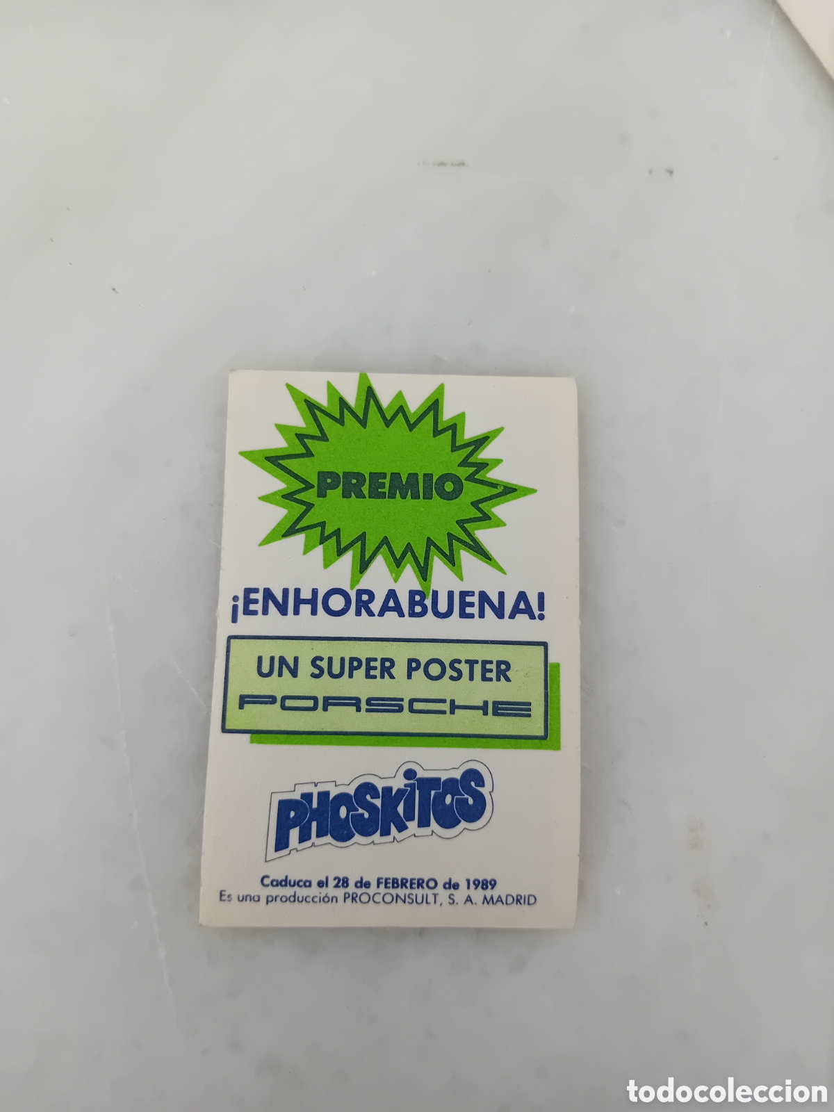 Coleccionismo cromos antiguos: cromo phoskitos porsche f&oacute;rmula 1 premio - Foto 2